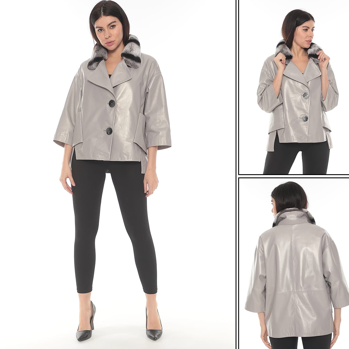 VALERİA Kadın Bomber Blazer Hakiki Deri Ceket