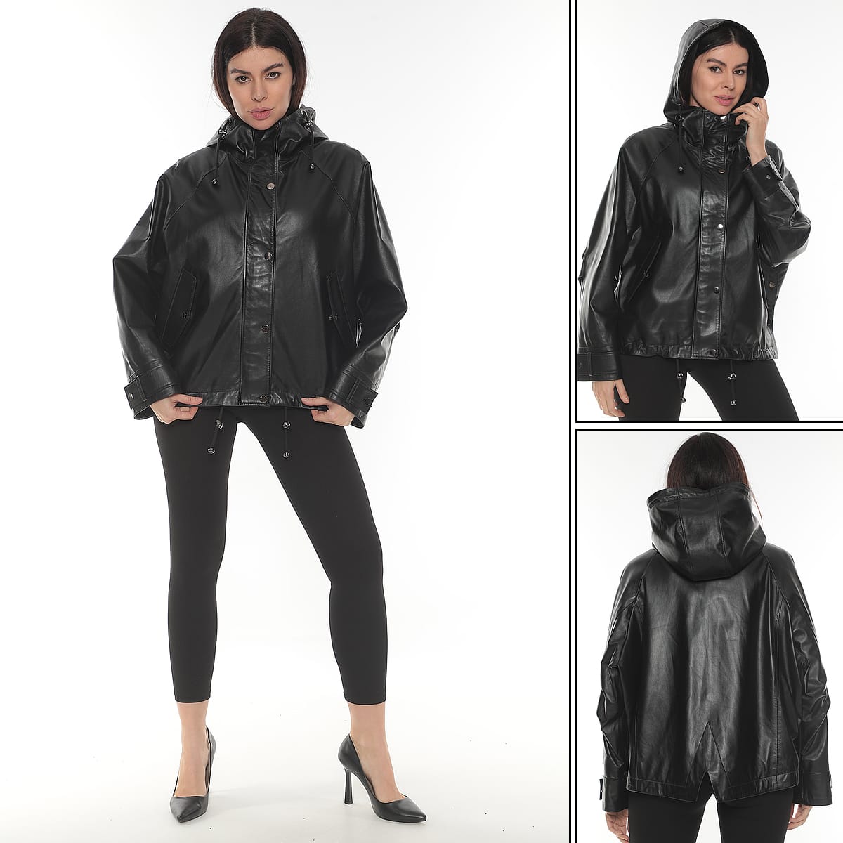 Isabella Women's Genuine Leather Biker Jacket