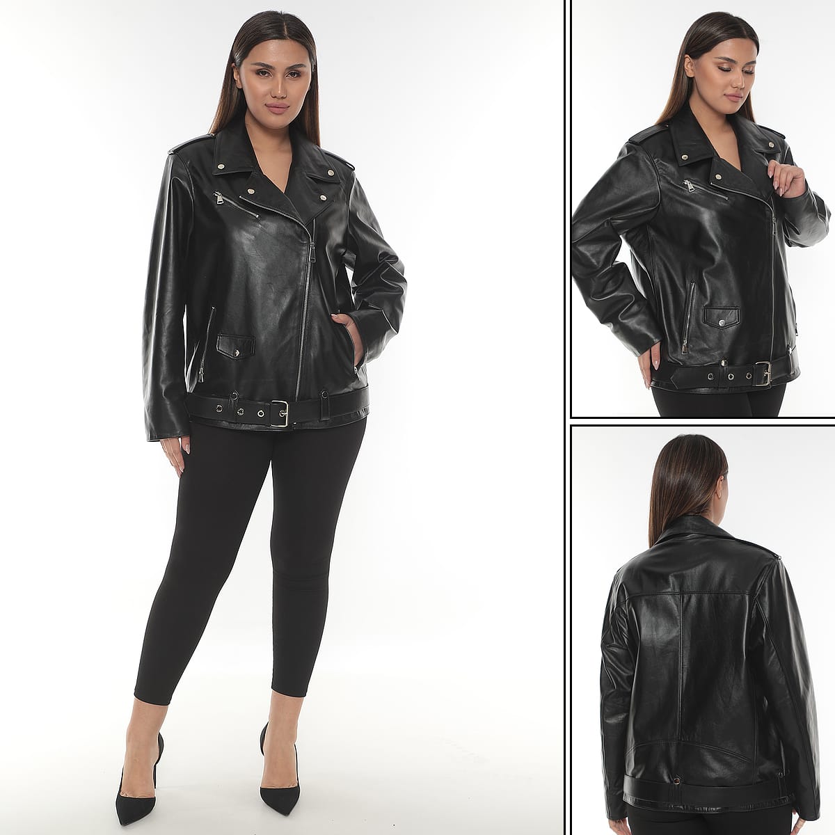 HARLEY Kadın Bomber Gerçek Deri Ceket