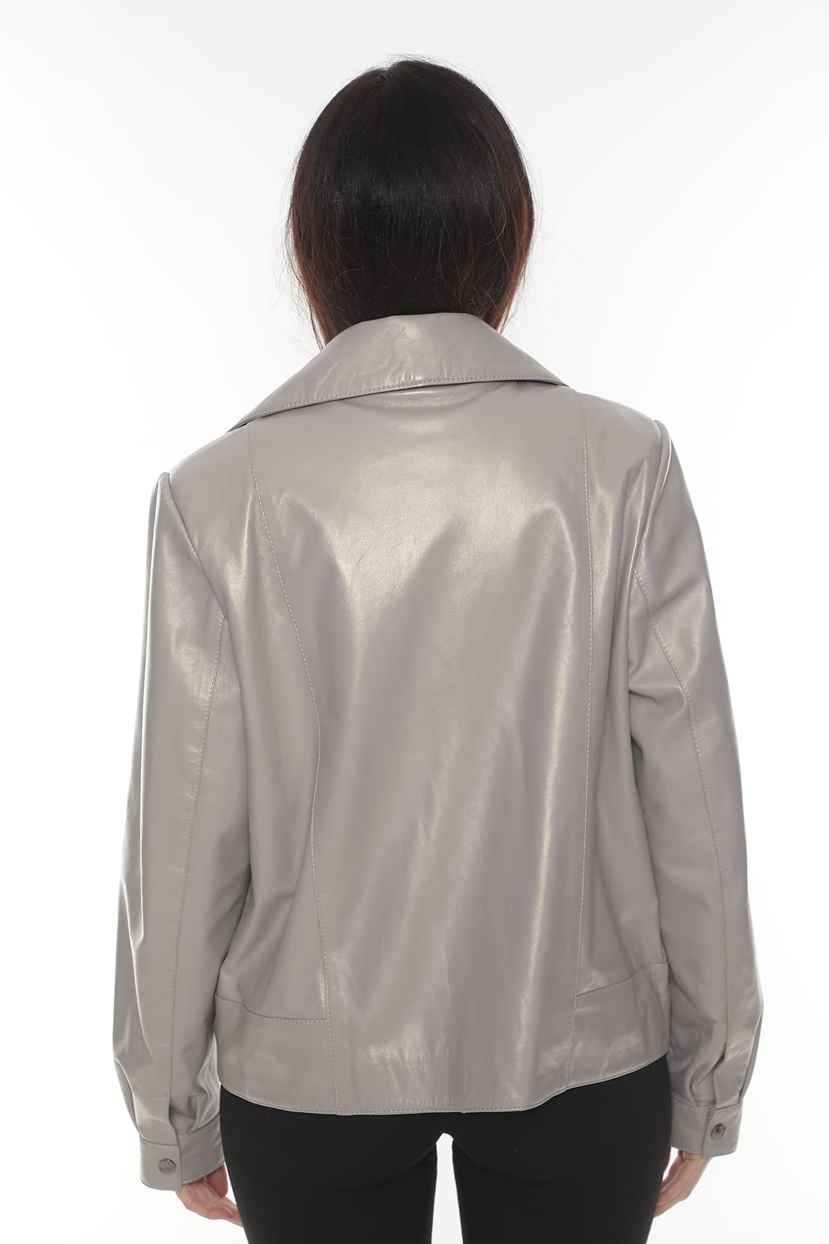 ADRIANA Bomber Biker Kadın Deri Ceket
